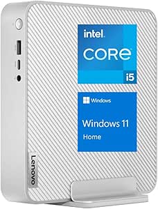 Lenovo IdeaCentre Newest Mini Desktop, 13th Gen Intel i5-13500H, 12GB RAM, 512GB PCIe M.2 SSD, RJ-45, HDMI, Wi-Fi 6, Bluetooth, Windows 11 Home, Grey