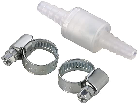 Xavax Non-return valve, with 2 hose clamps, for hoses up to 10mm diameter