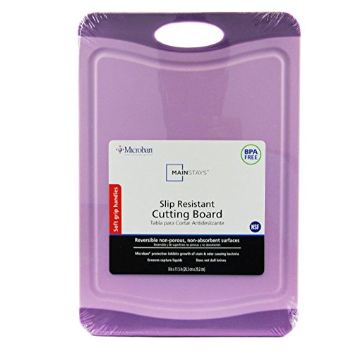 Microban Antimicrobial Cutting Board Purple Berry 115x8 Inches