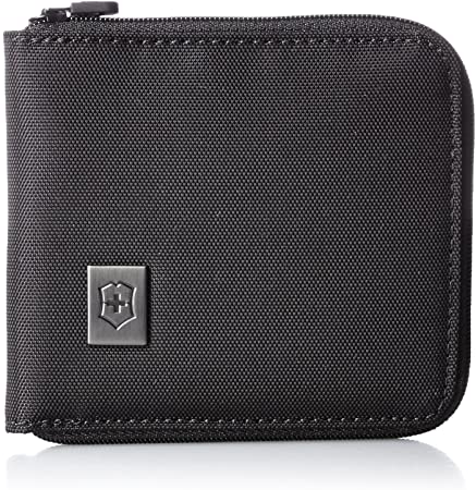 Victorinox Zip-Around Wallet, Black/Black Logo, One Size