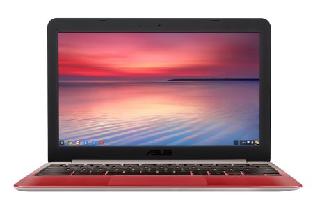 ASUS C201 11.6 Inch Chromebook (Rockchip, 4 GB, 16GB SSD, Lotus Gold/Red)