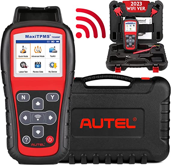 Autel MaxiTPMS TS508WF WiFi TPMS Programming Tool, 2022 Updated Ver. of TS508/TS601, Program MX-Sersors 315/433MHz, Relearn/Activate All Sensors, Read/Clear DTCs, TPMS Reset, Support Lifetime Update