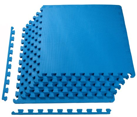 BalanceFrom Puzzle Exercise Mat High Quality EVA Foam Interlocking Tiles