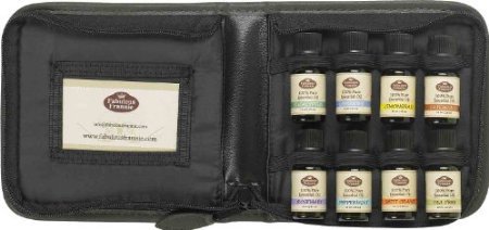 Great Eight Set in Carrying Case 8/10ml 100% Pure Essential Oils (Lavender, Eucalyptus, Sweet Orange, Peppermint, Patchouli, Tea Tree, Lemongrass, Rosemary)