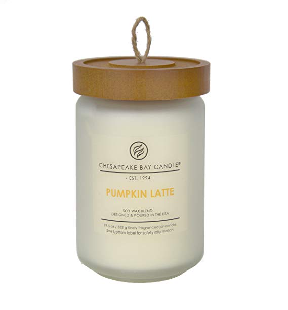 Chesapeake Bay Candle Heritage Scented Candle, Pumpkin Latte, Large