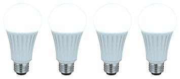 TCP 100W Equivalent Dimmable LED Light Bulbs, 1700-Lumens, 5000-Kelvin, 18-Watt, E26 Base, Daylight, 4-Pack