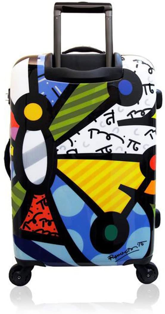 Romero Britto Luggage Collection By Heys USA 26'' Spinner Suitcase (Butterfly)
