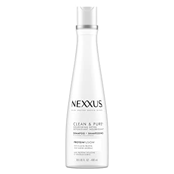 Nexxus Clean & Pure Clarifying Shampoo For Nourished Hair With ProteinFusion Silicone, Dye And Paraben Free 13.5 oz