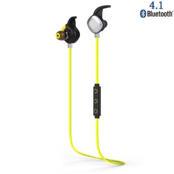 aelec Sweatproof Waterproof V 41 Bluetooth Headphone Wireless Sport Earphone In Ear Headset Noise Cancelling HiFi Handsfree Earbud With Mic For Iphone Android Gym Exercise
