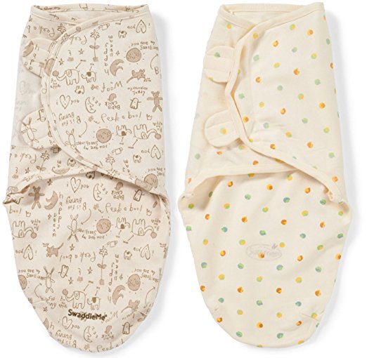 Summer Infant SwaddleMe Organic Cotton, 7-14 Lbs, Small/Medium, Celebration Bunny