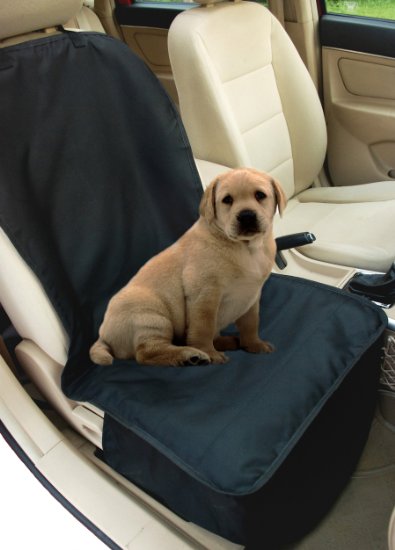 NAC&ZAC Deluxe Waterproof Bucket Pet Seat Cover for Cars and SUV with Seat Anchors, Quilted, Nonslip, Entire Seat Protection, Machine Washable Dog Seat Cover, Lifetime Warranty