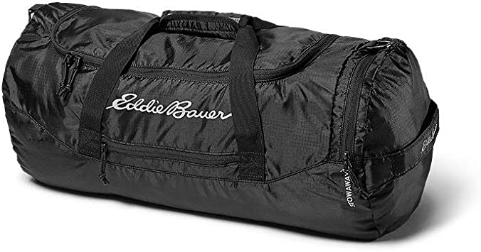 Eddie Bauer Stowaway Packable 45L Duffel, Onyx, ONE SIZE