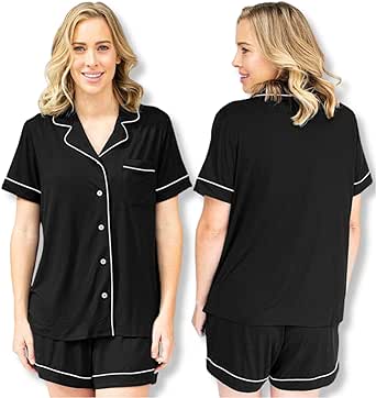 Kindred Bravely Clea Classic Short Sleeve Maternity & Nursing Pajama Set