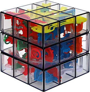 Rubik’s, Perplexus Fusion 3 x 3 Gravity 3D Maze Game Brain Teaser Fidget Toy Puzzle Ball, for Adults & Kids Ages 8 and up