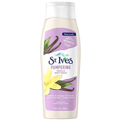 St. Ives Pampering Body Wash, Vanilla, 13.5 oz (Pack of 6)