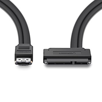 UGREEN Power Esata (eSATAp) to Sata Cable Dual Power USB 12V 5V Combo to 22 Pin (7Pin   15Pin)For 2.5" 3.5" HDD