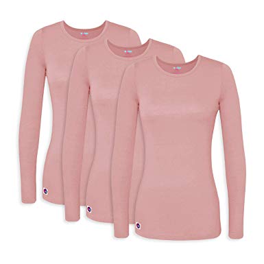 Sivvan 3 Pack Women’s Comfort Long Sleeve T-Shirt/Underscrub Tee