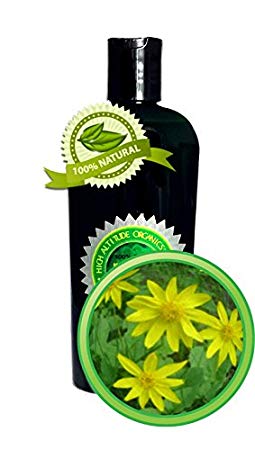 Arnica Oil Extract (Arnica Montana) - 4 oz/120 ml- Pure and Potent- Anti-inflammatory for Sore Muscles, Bruises, Sprains, Fractures, Natural Pain Remedy, Sunburn, Post-Surgery Bruising.