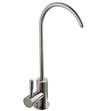 VCCUCINE Modern Commercial Brushed Nickel Drinking Purified Water Faucet, Stainless Steel Body Kitchen Bar Sink Drinking Water Faucet