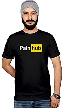 Workshop Graphic Printed T-Shirt for Men & Women | Funny Quote Cotton T-Shirt | Pain Hub Sarcasam T-Shirt | Po*n Hub Stylish T Shirt | Round Neck T Shirts Short Sleeve tees