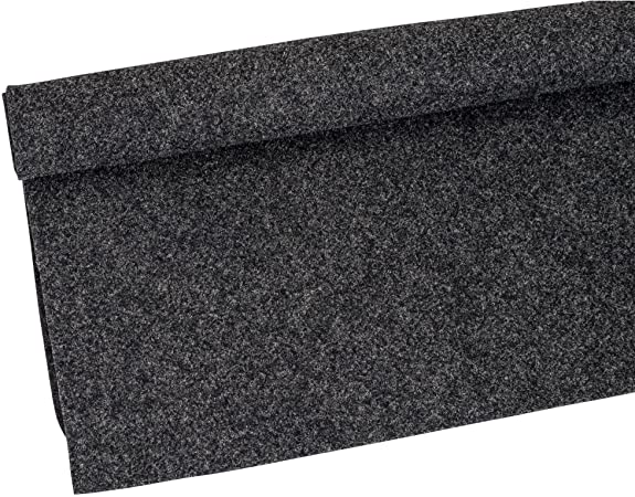 Parts Express Absolute C1YGR 3-Feet Long by 4 Feet Wide, 12 Square Feet Dark Gray (Charcoal) Carpet for Speaker Sub Box Carpet Home, Auto, RV, Boat, Marine, Truck, Car Trunk Liner