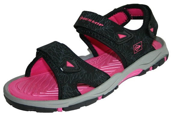 Womens Dunlop Flat Open Toe Velcro Sports Trekking Walking Sandals