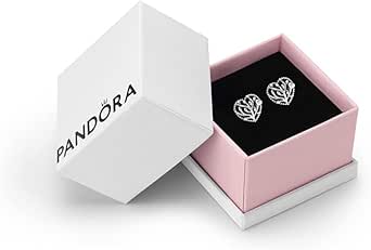 Pandora Moments Women's Sterling Silver Family Tree Heart Stud Earrings