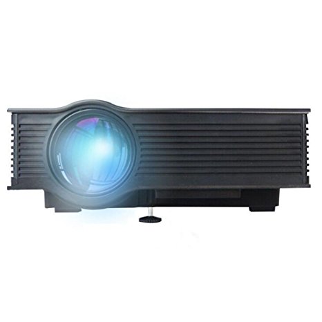 Projector, Lary intel New UC40  Pro Mini Portable LCD LED Full Color Max 130'' Projector Home Theater Cinema Game Projector, Multimedia HD 1080P Native Resolution 800480 Video HDMI VGA USB SD Play