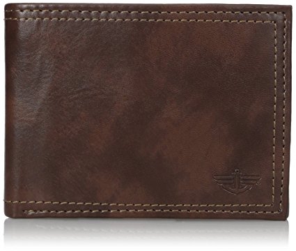 Dockers Men's RFID Blocking Extra Capacity Leather Bifold Wallet