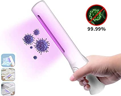 UV Light Sanitizer,Portable UV Lamp Sterilizer for Household Wardrobe Toilet Car Kitchen Toys Pet Area,Germ-Killing Function