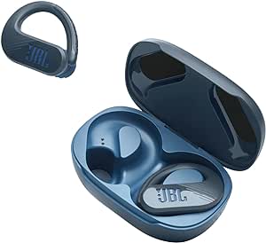 JBL Endurance PEAK3 JBLENDURPEAK3BLU Bluetooth Sports Fully Wireless/Ear Hook/USB Type C/IP68 Waterproof Dustproof Blue