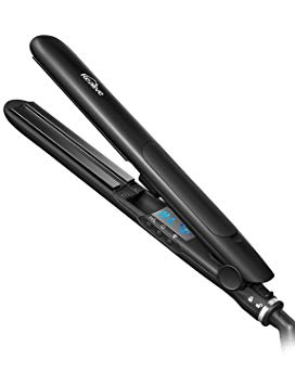 Hair Straightener Kealive Professional Flat Iron , Instant Heating Ion Plates Hair Straightening with Steam tank and Heat indicating light , Glove, Clip and Bag