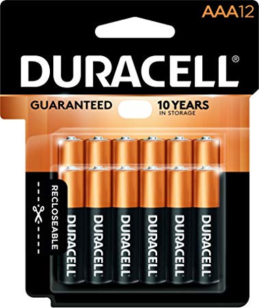 Duracell - CopperTop AAA Alkaline Batteries - long lasting, all-purpose Triple A battery for household and business - 12 count