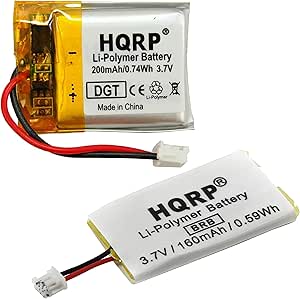 HQRP Battery Kit Compatible with Sportdog SAC54-13735 FieldTrainer 425, 425S, SD-425, SD-425S, SR-225, SR-225S Field-Trainer Remote Controlled Dog Training Collar Receiver Transmitter SAC54-13734