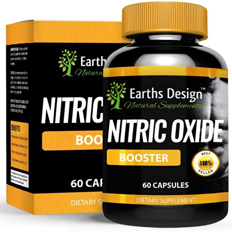 Extreme NO2 Nitric Oxide Booster For Men, Pre-Workout Formula with L-arginine and L-glutamine, Used by Bodybuilders to Build Muscle and Increase Pump, Increases Strength and Stamina, 60 Capsules