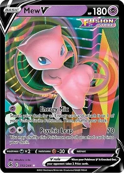 Mew V - 113/264 - Ultra Rare - Sword & Shield - Fusion Strike