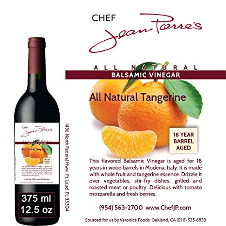 Tangerine Aged 18 Years Italian Balsamic Vinegar 100% All Natural 375ml (12.5oz)