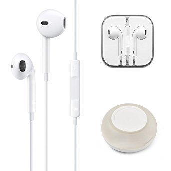 XPAC Earbuds Earphones with Stereo Mic & Remote Control for iPhone iPad iPod and More（Carrying Case Included）
