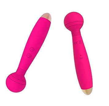 Wand Bullet Massager Rechargeable Handheld 10 Speed ohohoh Cordless Electric Vibrator Therapeutic Body Vibrating Toys for Muscle Aches, Sports Recovery, Compact & Travel Friendly, Pink (Pack of 1)
