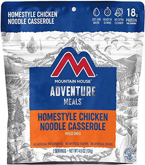 Mountain House Homestyle Chicken Noodle Casserole | Freeze Dried Backpacking & Camping Food | Survival & Emergency Food