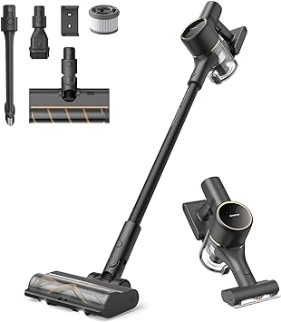 Dreametech R10 Pro Cordless Vacuum Cleaner, 65 Mins Long Runtime Stick Vacuum，Lightweight and Anti-Tangle, 150 AW Robust Suction Handheld Vacuum for Hard Floor，Carpet and Pet Hair