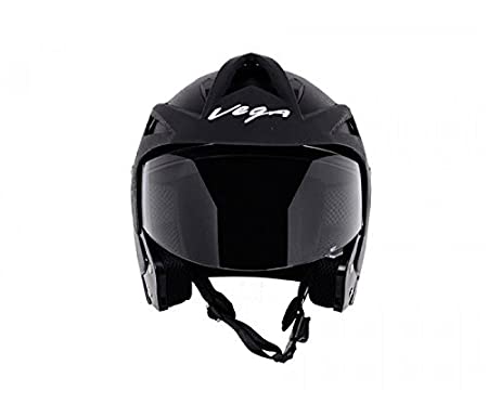 Vega Crux Half Face Helmet (Black, L)