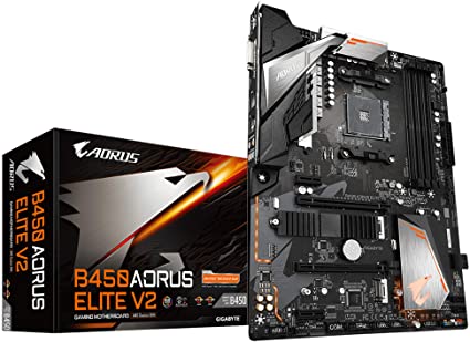 GIGABYTE B450 AORUS Elite V2 (AMD Ryzen AM4/ATX/M.2 Thermal Guard/Hmdi/DVI/USB 3.1/DDR4/Motherboard)