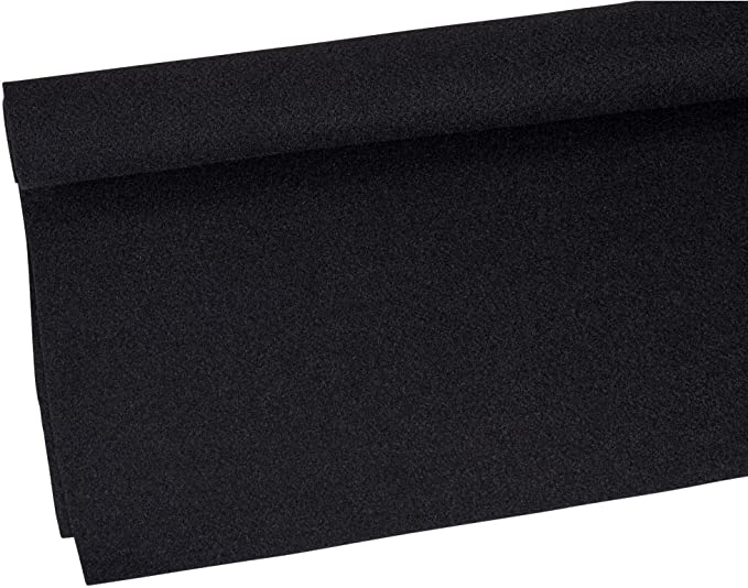 Parts Express Duralock Backed Speaker Cabinet  260-762 Carpet Black Yard, 48"Wide