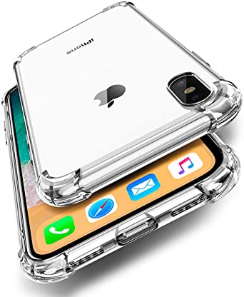 ORIbox Case for iPhone 8 Plus and iPhone 7 Plus, Crystal Clear Case with 4 Corners Shockproof Protection, Soft Scratch-Resistant TPU Cover for iPhone 8 Plus and iPhone 7 Plus, 5.5 inches.