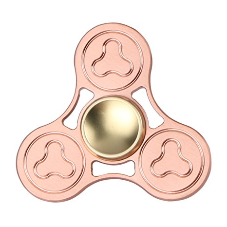 Newest Evermarket Hand Spinner,Fidget Spinner EDC ADHD Focus Toy,Ultra Durable High Speed Metal Spinner 3-7 Mins Spins Precision Brass Material