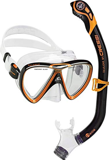 Cressi Adult Snorkeling Kit, Mask & Snorkel - Quality Equipment for Discovering the Underwater World | Ikarus & Orion: Designed in Italy