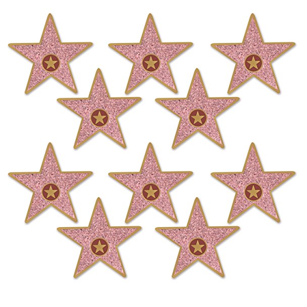 Beistle 58048 Mini "Star" Cutouts, 5", Multicolor
