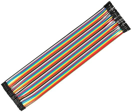 uxcell Female to Female 2P to 1P Jumper Wire 2mm to 2.54mm Pitch Ribbon Cable Breadboard DIY 20.5cm Long