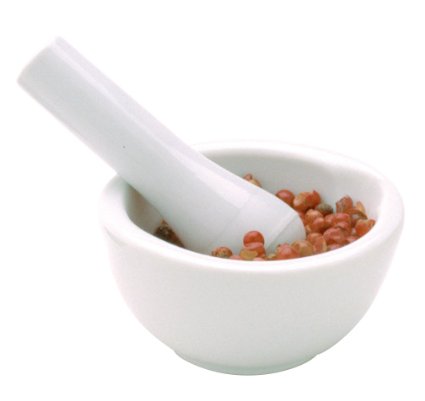 Norpro 691D Porcelain Mortar & Pestle, Mini